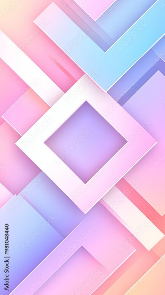Poster vibrant gradient abstract design featuring overlapping geometric shapes for modern art backgrounds a