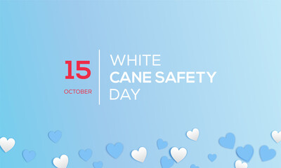 International White Cane Day Vector Illustration on 15 October,