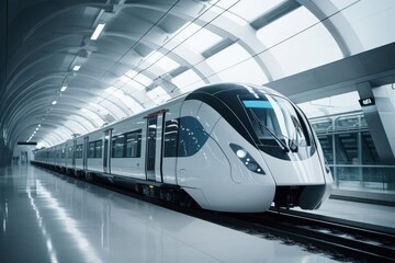 Fototapeta premium Train railway station vehicle.