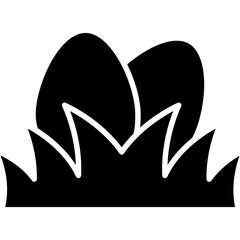 Easter Eggs, grass, hunt, tradition Icon