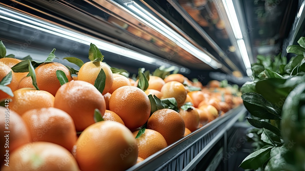 Poster scientists using ai tools to predict food spoilage and optimize storage conditions.