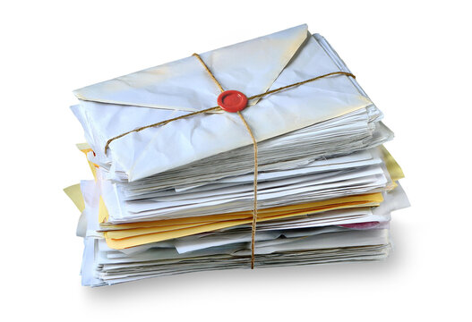 a stack of letters