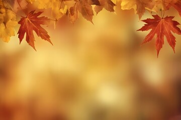 Blurred autumn leaves background