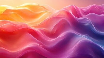 Obraz premium Abstract Waves of Vibrant Colors with Clear Copy Space for Creative Design