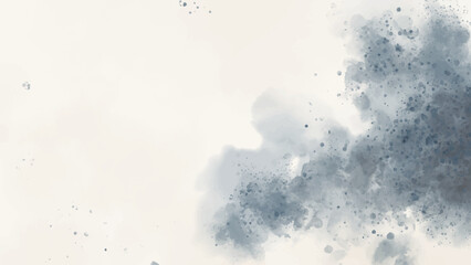 Abstract horizontal watercolor background. Hand drawn vector texture. Brush stroked painting pastel color watercolour