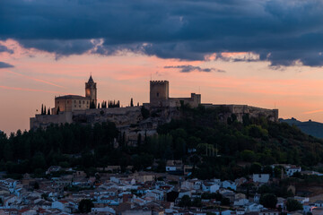 Atardecer en Alcalá de la Mota, Jaén, España