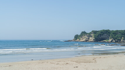 日本の海の風景【千葉県勝浦市】鵜原海岸・鵜原海水浴場