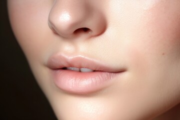 Obraz premium Skin perfection cosmetics hairstyle.