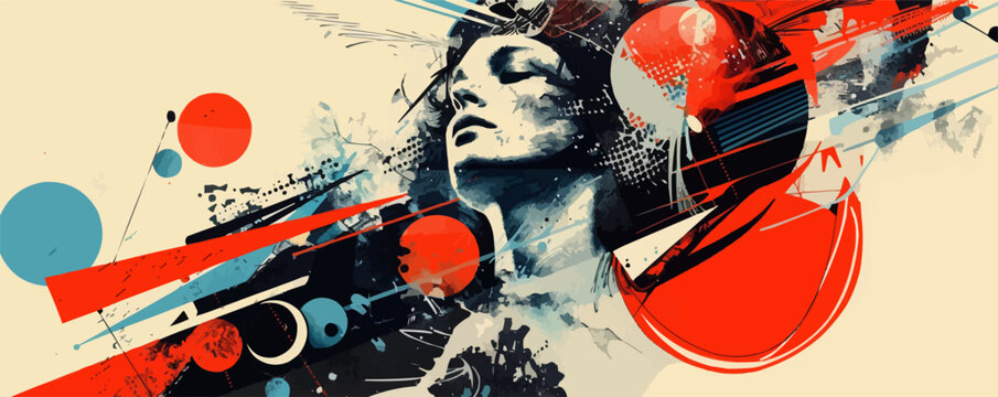 Combine hand-drawn and photographic elements, blending different media for a unique and contemporary take