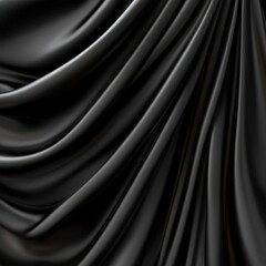 black silk satin cloth texture. Luxury background.	
