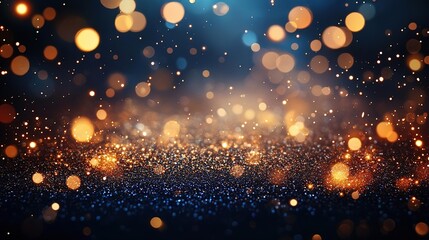 Obraz premium A captivating bokeh effect with shimmering lights and vibrant colors, perfect for backgrounds and creative projects.