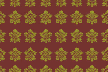 Damask seamless pattern vector,vintage,traditional,ethnic pattern, Turkish motifs, Great for fabric and textile, wrapping, clothing,carpet, Bandana, batik, and wallpaper