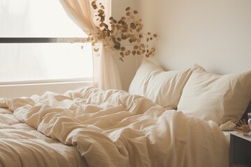 Bedroom furniture blanket cushion.