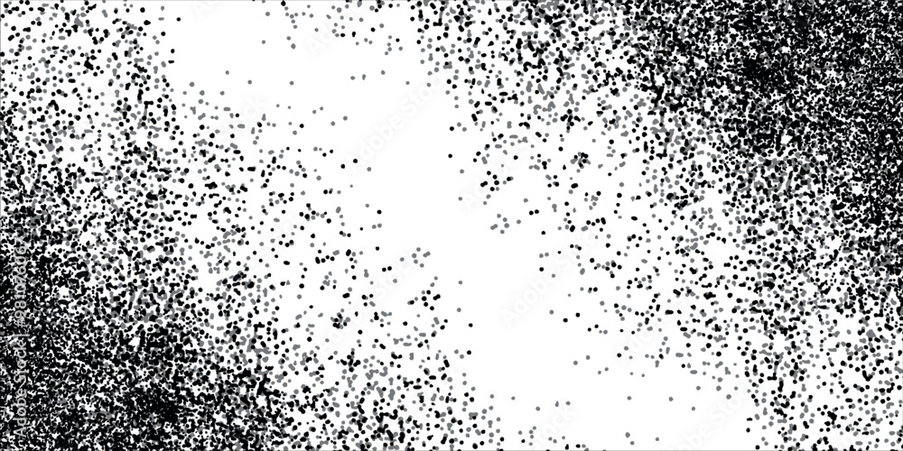 Aufkleber abstract grunge halftone vector frame design. modern dotted design element.