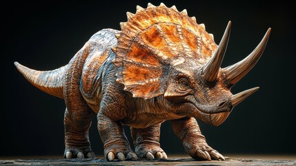 Majestic 3D Triceratops Model Inspiring Creativity in Children with Intriguing Horns and Robust Structure