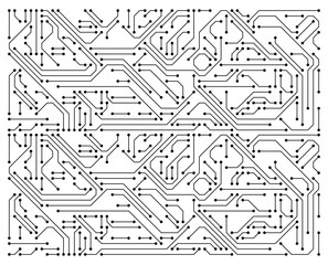 Abstract Circuit Board Line Background
