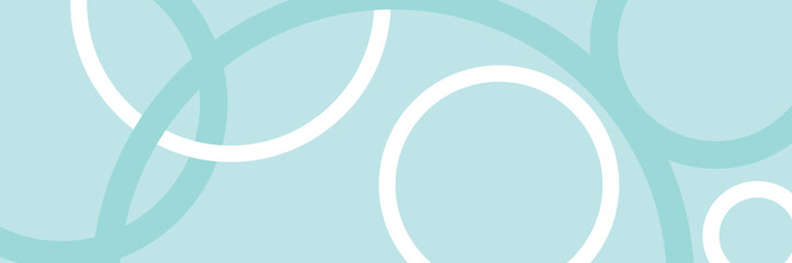 minimal presentation template blue pastel background with modern white circle elements combination.
