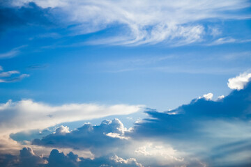 A beautiful sky clouds in nature in an atmosphere of clean air