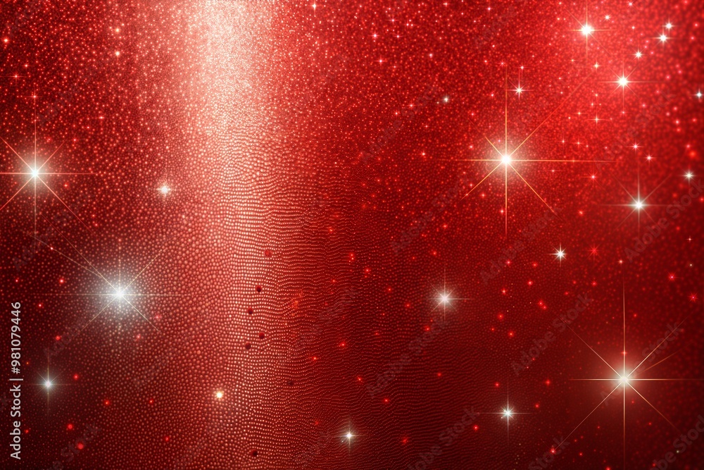 Canvas Prints red glitter background with white stars and subtle texture