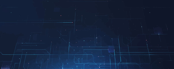 Dark blue background with a grid of light blue lines, Vector flat minimalistic isolated illustration