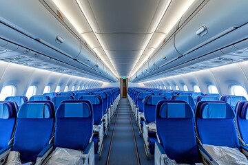 Fototapeta premium Adaptive customization in airline ticketing, where passengers can choose packages with varying levels of comfort, baggage, and in-flight services