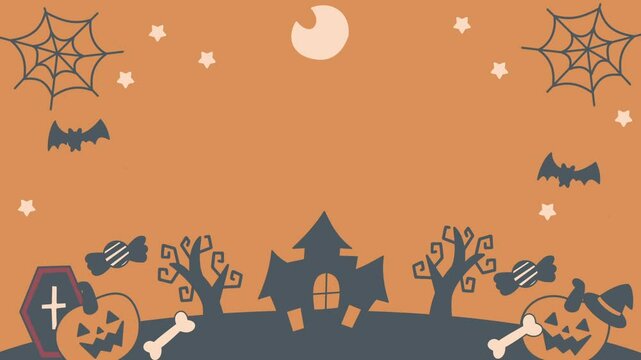 ループするハロウィン背景