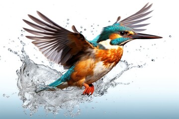 Fototapeta premium Kingfisher bird kingfisher animal.
