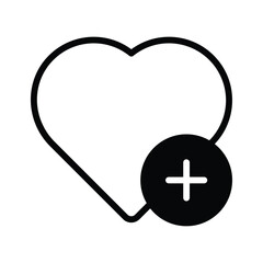 Obraz premium Wishlist icon used for saving items or desired purchases