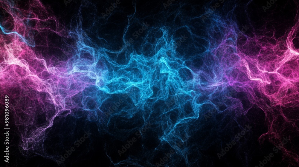 Poster synaptic symphony: abstract eeg data visualized as digital art