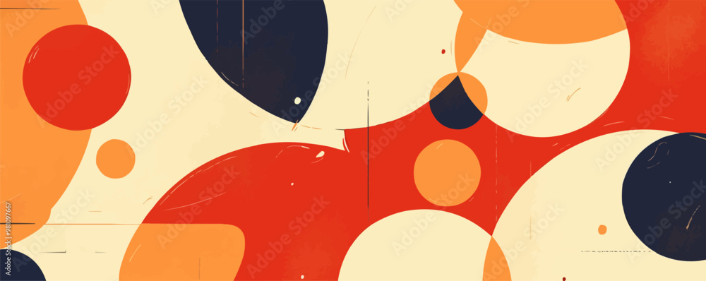 Poster design a modern geometric frame with clean lines and abstract shapes. vector flat minimalistic isola