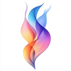 Fototapeta premium Abstract Colorful Swirls Flowing Lines Vibrant Gradient Dynamic Shape Modern Design