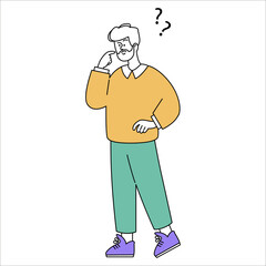 Businessman. Flat Vector Illustration