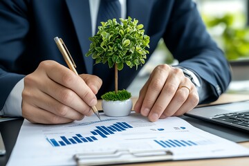 Annual review evaluating company progress toward strategic objectives and targets