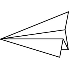 Fototapeta premium Paper Airplane Outline