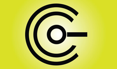 Letter CI logo template. Modern elegant logotype