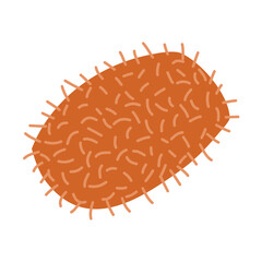 Cartoon Fur Cushion Vector