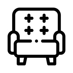 Armchair line icon