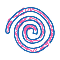 Obraz premium fruit leather doodle icon sketch vector. fruit leather sign. isolated symbol illustration