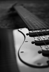 close up of an iconic electric guitar