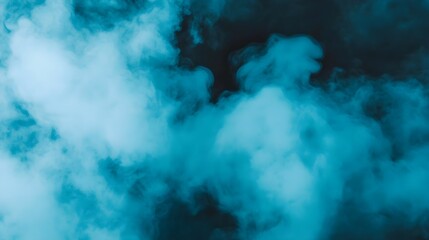 Abstract Blue Smoke Background -  Vapor Texture