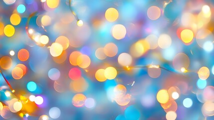 Fototapeta premium Abstract Colorful Bokeh Background with Lights