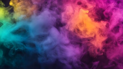 Fototapeta premium Abstract Colorful Smoke Background, Purple, Orange, Blue, Design