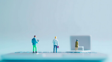 Obraz premium miniature technology poster