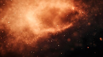 Fototapeta premium Abstract Orange Dust & Glitter Background