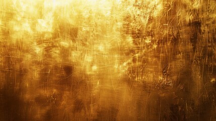 This backdrop features a rich golden hue with intricate textures and soft light reflections,...