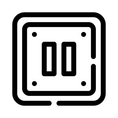 Pause Button line icon