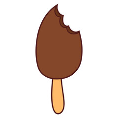 chocolate ice cream bitten