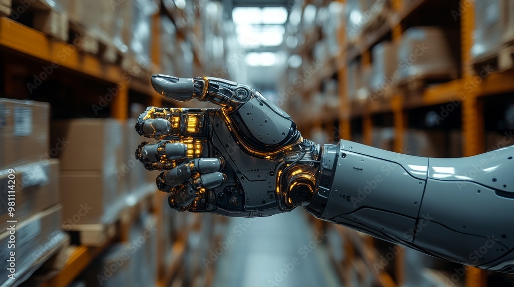 Poster the role of robotic process automation in enhancing warehouse efficiency and accuracy