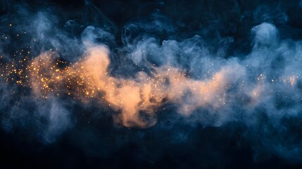 Abstract Smoke and Sparkles Background