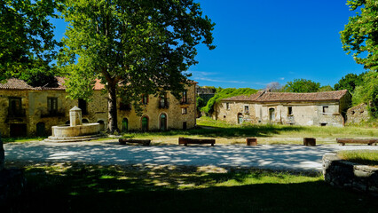 Obraz premium Roscigno Vecchio,borgo fantasma,Salerno,Campania,Italy